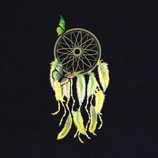 Yellow Dreamcatcher by digitaldoodlers